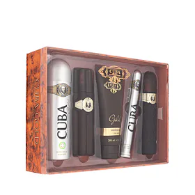 Cuba Gold EDT 100 ml + EDT 35 ml + AS 100 ml + tělový sprej 200 ml + SG 200 ml M