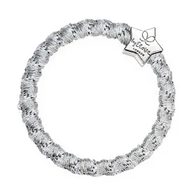 By Eloise London Silver Star Woven Silver Shimmer