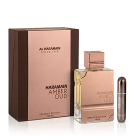 Al Haramain Amber Oud Tobacco Edition EDP 200 ml + kapesní sprej plnitelný UNISEX