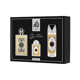 Lattafa Pride King Of Arabia EDP 100 ml + EDP 20 ml + DEO ve spreji 200 ml UNISEX