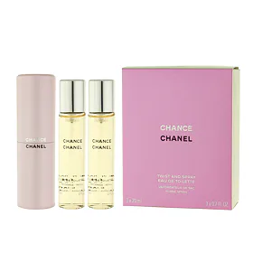 Chanel Chance EDT plnitelný 20 ml + EDT náplň 2 x 20 ml W