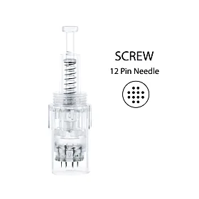 BBmessopen náhradní sterilní hlavice k Electric Microneedling Pen 12 jehel (vnější závit) 10 ks