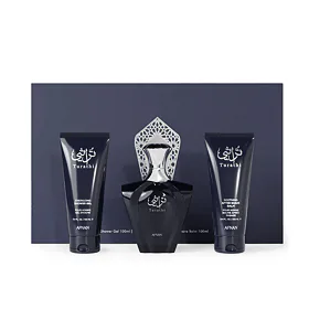 Afnan Turathi Blue Dárková kazeta parfémovaná voda 90 ml + sprchový gel 100 ml + balzám po holení 10